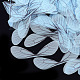オーガンジー生地  DIYジュエリー作りの工芸品  トンボの羽  ライトスカイブルー  82x25.5mm  穴：0.6mm X-FIND-S316-01E-1