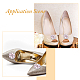 Hobbiesay 2pcs clips de hebilla de zapato de aleación de tono platino desmontables ALRI-HY0001-02B-7