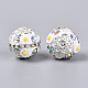 Handgefertigte Polymer Clay Strass Indonesien Perlen&nbsp;CLAY-N015-01-2