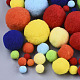 Diy Puppe Handwerk Polyester hoch-elastischen Pom Pom Ball AJEW-R093-06-1