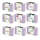 90 Uds. 9 estilos de etiqueta de papel de jabón con patrón de flores DIY-WH0399-69-031-8
