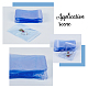 ミニ透明プラスチックジップロックバッグ  再封可能なバッグ  ブルー  7x5x1.5cm OPP-WH0005-07C-5