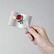 Etiquetas engomadas impermeables de la tarjeta del plástico del pvc DIY-WH0432-066-5