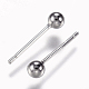 925 orecchino con perno a sfera in argento sterling STER-F040-02P-3mm-2