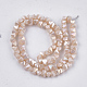 Chapelets de perles en verre électroplaqué EGLA-S179-02A-I01-2