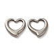 Valentine's Day 304 Stainless Steel Linking Rings STAS-E193-04P-1
