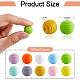 100Pcs Silicone Beads 15mm Honeycomb Silicone Bead Colorful Loose Spacer Beads Silicone Bead kit for DIY Bracelet Necklace Keychain Making Craft JX306A-2