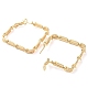 Brass Hoop Earrings EJEW-K264-03G-2