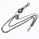 Alloy Three-Tiered Chain Belts AJEW-H011-15-1