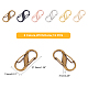 PandaHall 7 Colors 14Pcs Adjustable Metal Buckles for Chain Strap Bag FIND-PH0002-89-2
