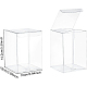 Benecreat 15 pièces rectangle en plastique transparent pvc boîte cadeau emballage CON-BC0002-21A-2