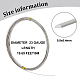 Benecreat filo artigianale semicircolare argento da 20 metro CWIR-WH0010-05C-2