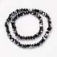 Half Plated Faceted Bicone Glass Bead Strands EGLA-J102-HP04-2