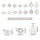 SUNNYCLUE 1 Box 84Pcs 14 Styles Alloy Chakra Charms Tibetan Style Indian Energy Charm Pendants Kit Jewelry Findings for Beginners DIY Necklace Bracelet Jewellery Making Crafting PALLOY-SC0004-02-3