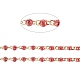 Handgefertigte Perlenkette aus Messing CHC-G011-08G-06-1