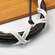 Leather Cord Bracelets BJEW-A064-A01-2