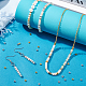 Nbeads 167pcs perles heishi fleur naturelle amazonite pour la fabrication de bijoux à bricoler soi-même DIY-NB0006-35-6