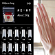 Punte in plastica per unghie finte senza cuciture in abs MRMJ-Q069-004B-4