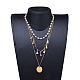 Pendant & Chain Necklaces Sets NJEW-JN02760-4