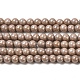Hebras de perlas de imitación de circonita cúbica ZIRC-P109-03B-M-2