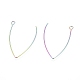 Crochets de boucle d'oreille en acier inoxydable à placage ionique (ip) STAS-L211-11-M-2