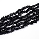 Natural Obsidian Beads Strands G-O049-A-35-1