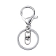 Iron Alloy Lobster Claw Clasp Keychain KEYC-D016-P-1