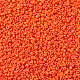 ガラスシードビーズ  不透明な色の種  DIYジュエリー作成用の小さなクラフトビーズ  ラウンド  ダークオレンジ  2mm  穴：1mm  約30000個/ポンド SEED-A010-2mm-50-A-2