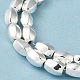 Brins de perles d'hématite magnétiques synthétiques galvanisées G-Q1009-G02-01S-3