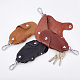Nbeads 3Pcs 3 Colors Cattle Hide Keychains FIND-NB0002-19-4