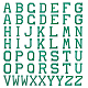 Gorgecraft 52 pz 2 pollici ferro sulle toppe alfabeto lettera patch adesiva seif adesivo lettera patch verde alfabeto dalla a alla z lettera ricamata applique toppe di riparazione per abbigliamento borse scarpe cappelli jeans DIY-GF0006-01-1