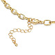 Parures de bijoux bracelets et colliers coeur zircone cubique SJEW-M098-01G-5
