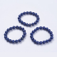Naturales lapis lazuli de abalorios pulseras del estiramiento BJEW-I253-10mm-09-2