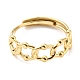 304 hohler ovaler verstellbarer Ring aus Edelstahl für Damen RJEW-C016-09G-2