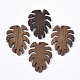 Colgantes de madera de nogal sin teñir WOOD-T023-10-1