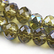 Electroplate Glass Beads Strands EGLA-D020-6x4mm-48-3