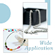 Hobbiesay 450pcs 3 couvre-perles à sertir en laiton de style KK-HY0002-72-5