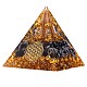 Black Stone Crystal Pyramid Decorations JX087A-1