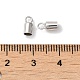 925 estremità del cordone in argento sterling placcato rodio STER-P055-02B-P-3