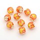 Faceted Large Hole Rondelle Resin European Beads RPDL-L003-115-2