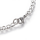 304 Stainless Steel Curb Chain Bracelets BJEW-E369-12P-2