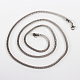 304 Stainless Steel Snake Chain Necklace Making STAS-P045-31P-2