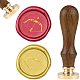 CRASPIRE Wax Seal Stamp Bow and Arrow Retro Sealing Wax Stamp with Removable Brass Head Wooden Handle for Envelope Card Package Decoration AJEW-WH0131-108-1