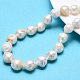 Fili di perle di keshi di perle barocche naturali PEAR-R064-10-1