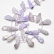 Electroplate de piedras preciosas abalorios de cristal de cuarzo natural hebras G-L135-11-3
