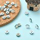 Abalorios de latón Diamante de imitación espaciador RB-YW0001-04C-03S-6