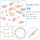 UNICRAFTALE 12 Pcs 11mm Long Rose Gold 304 Stainless Steel Lobster Claw Clasp with 20Pcs Open Jump Ring Metal Lobster Clasps Ion Plating Closures Clasp for DIY Craft Bracelet Jewellery Making STAS-UN0040-74-5