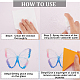 10 Uds mariposa atrapasol colorido Arco Iris prisma pegatinas de vidrio electrostático DIY-WH0409-69E-6