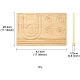長方形の木製ブレスレットデザインボード  ビーズブレスレットネックレスジュエリー作成用  バリーウッド  43.4x28.3x1.05cm TOOL-YWC0003-04-4
