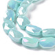 Hebras de perlas de vidrio electrochapadas facetadas GLAA-G092-D05-4